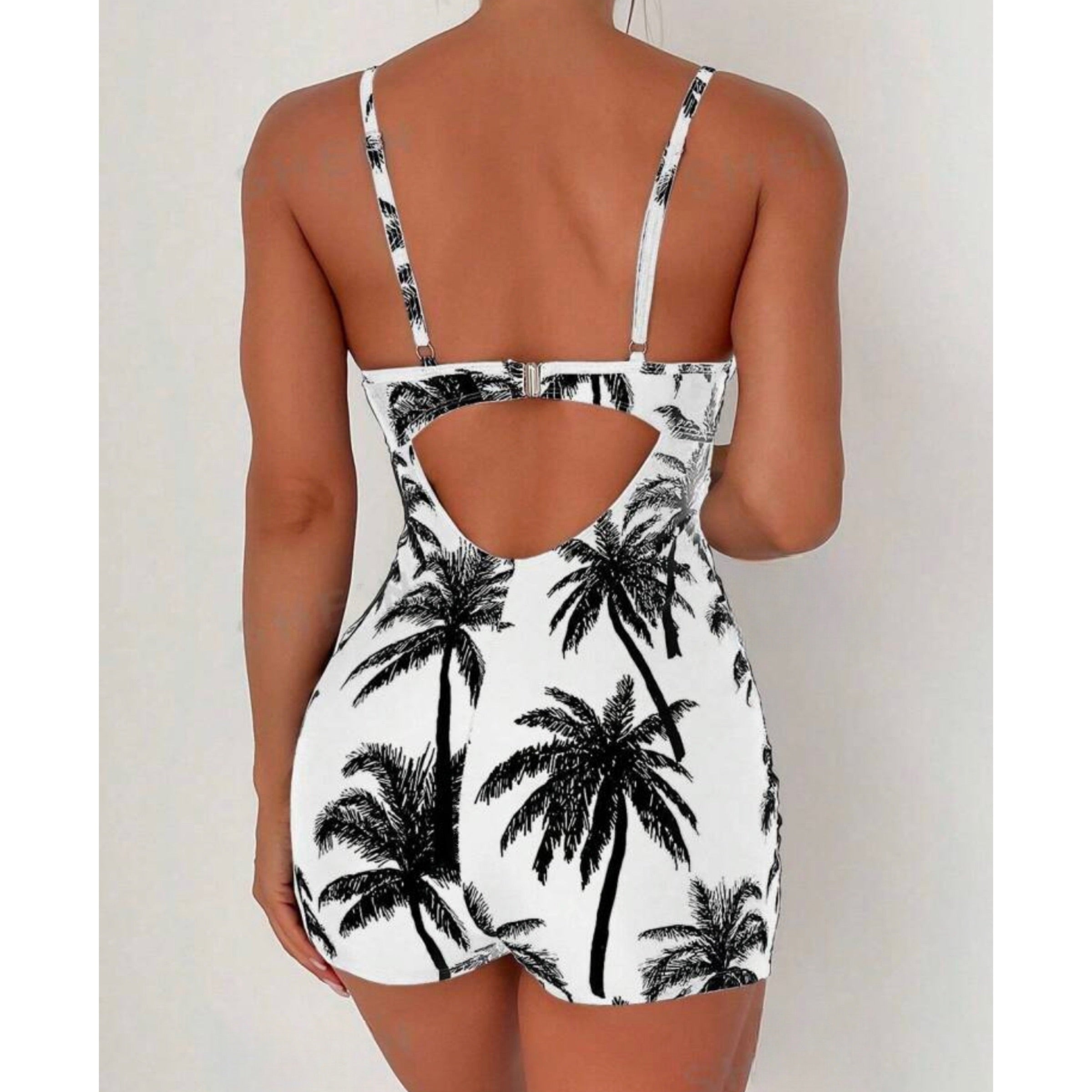 Palm One Piece Swim Set