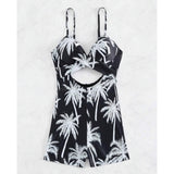 Palm One Piece Swim Set