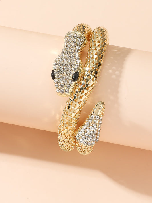 Rhinestone Snakey Bracelet