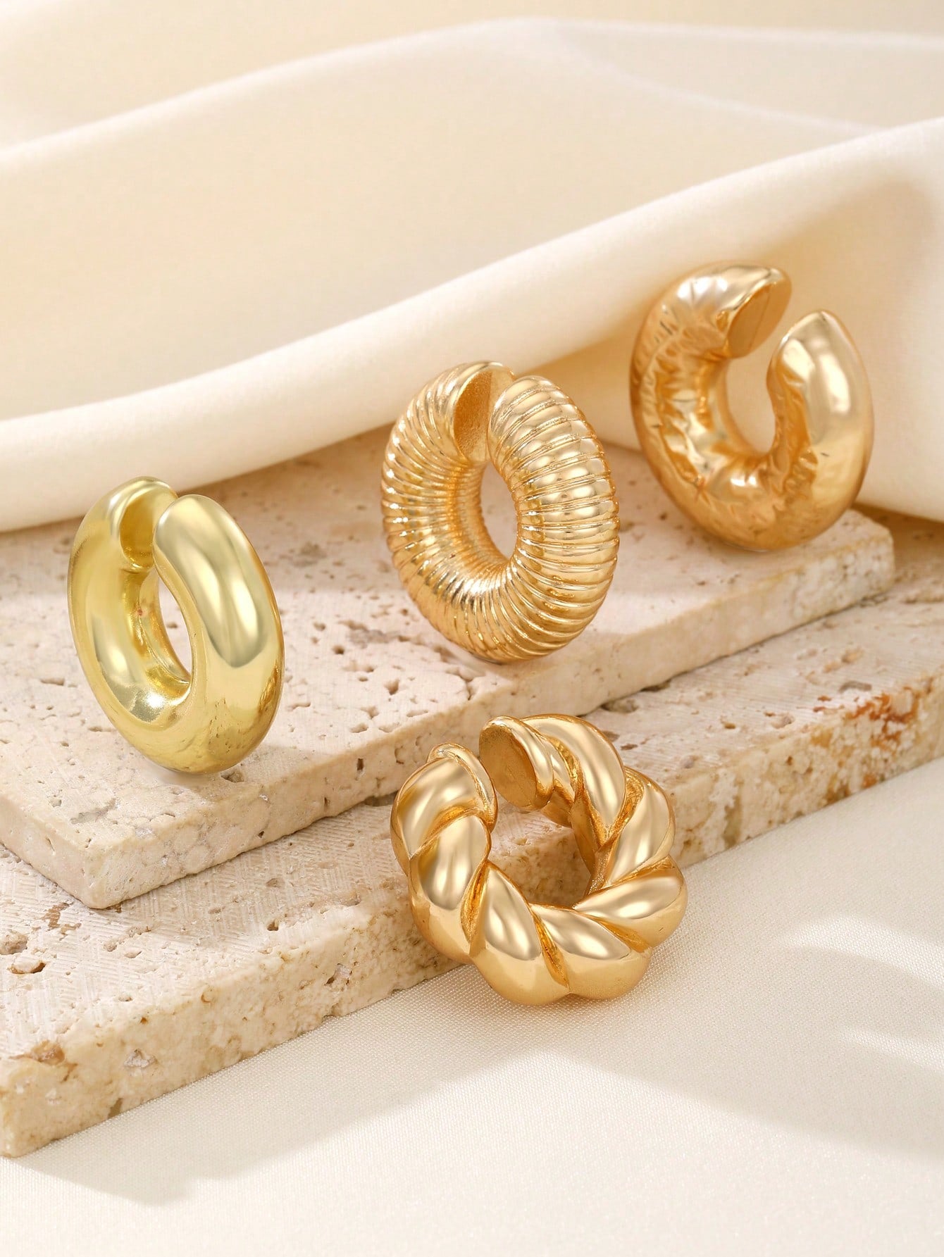 4Pcs Extra Ordinary Personality Earrings