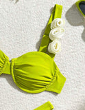 The Husky Green Bikini set