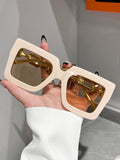 1Pc Square Beach Sunshade Fashionable Sunglasses