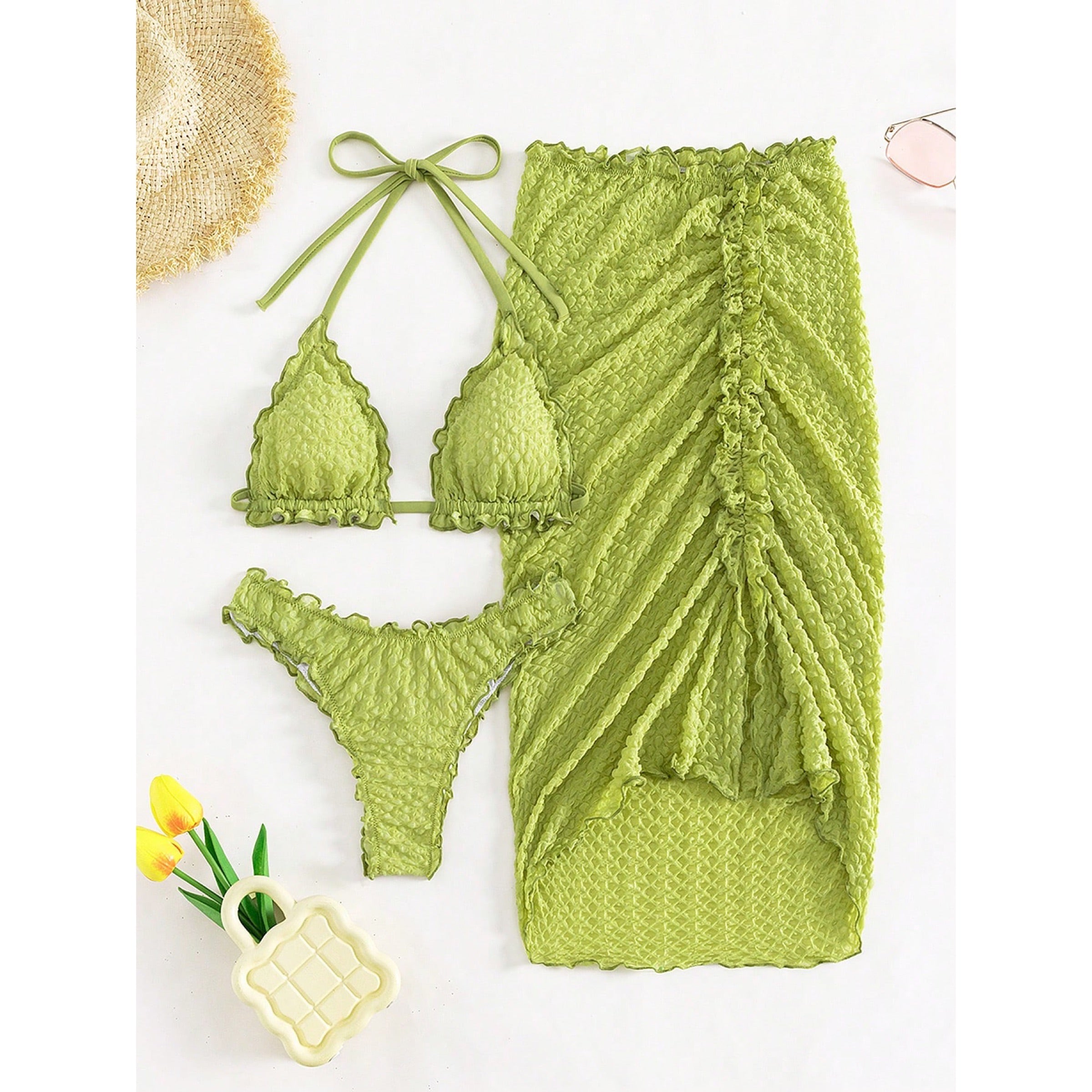 Vacation Halter Bikini Set