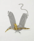 Rhinestone Flying Bird Necklace