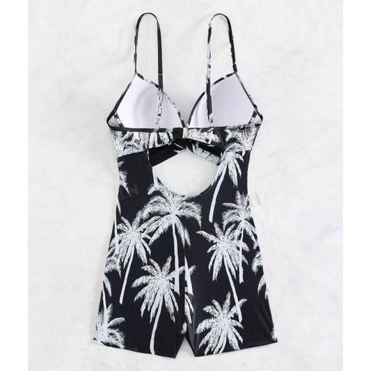 Palm One Piece Swim Set