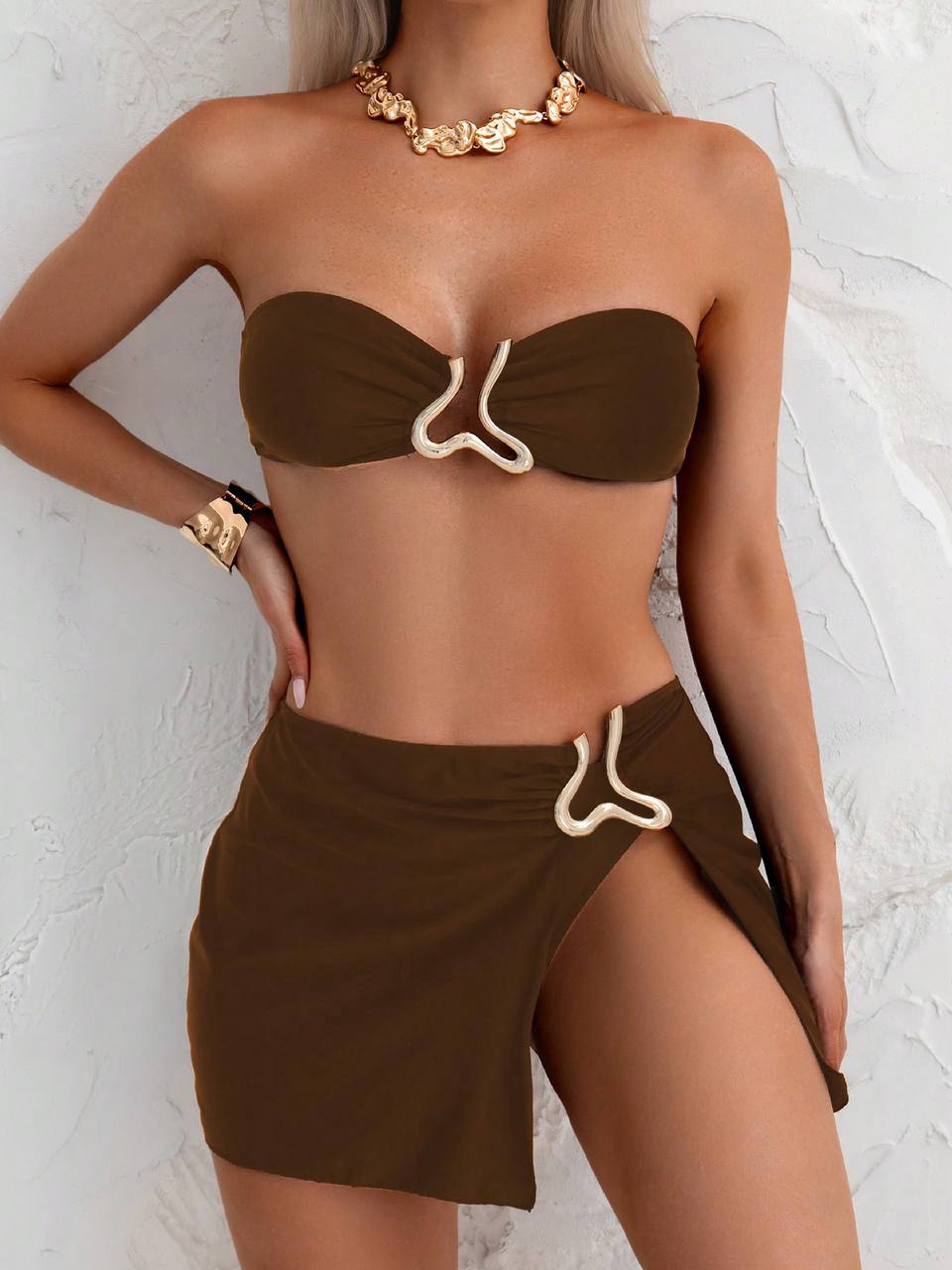 3pcs La Foste Bandeau Bikini